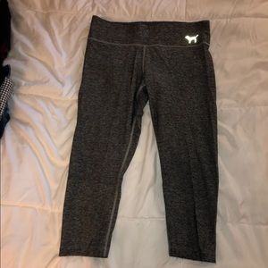 Victoria secret cropped gray leggings